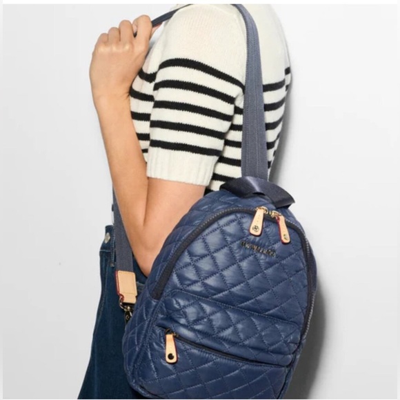 MZ Wallace Uni Backpack Color: Navy $165 - Picture 3 of 6